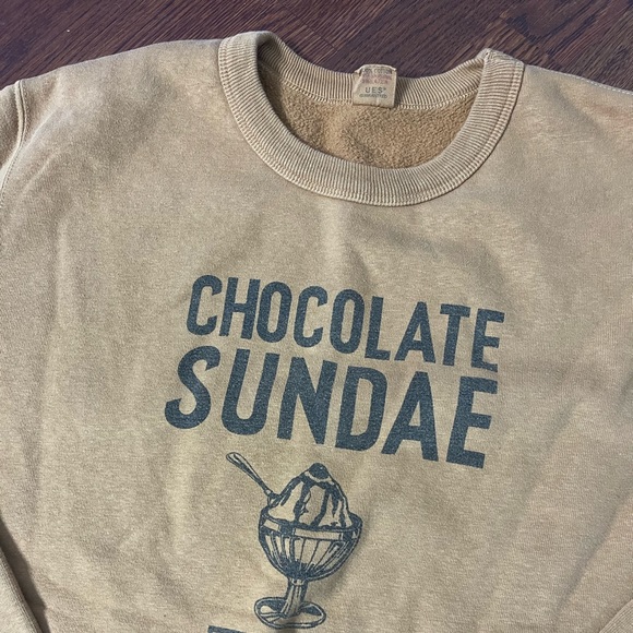 UES Chocolate Sundae Sweatshirt Mustard - Picture 4 of 7